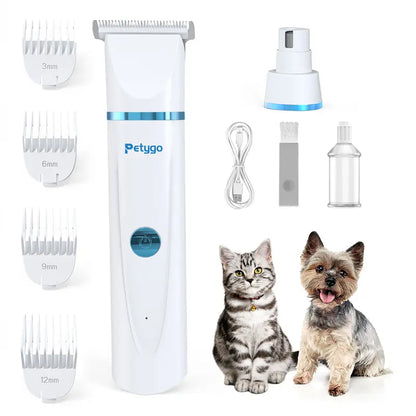 The Professional 2-in-1 Pet Hair Clipper & Nail Grinder Set