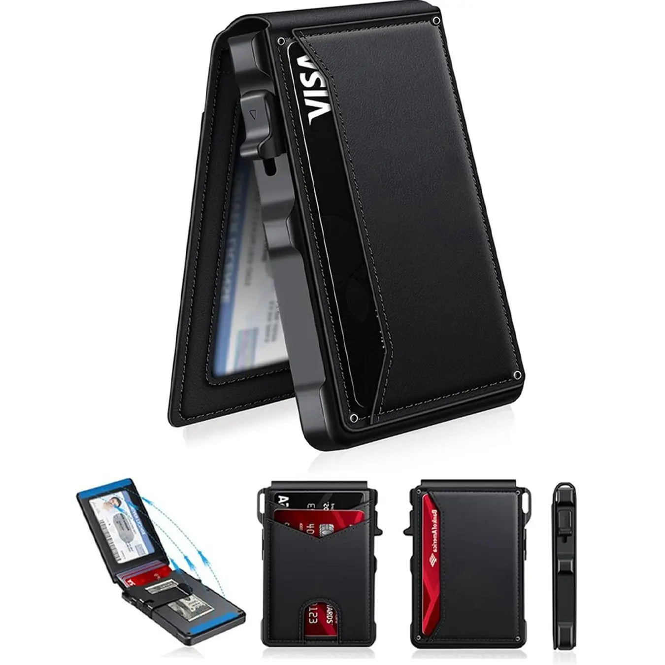 Slim Smart Wallet With Instant Pop-Up Cards