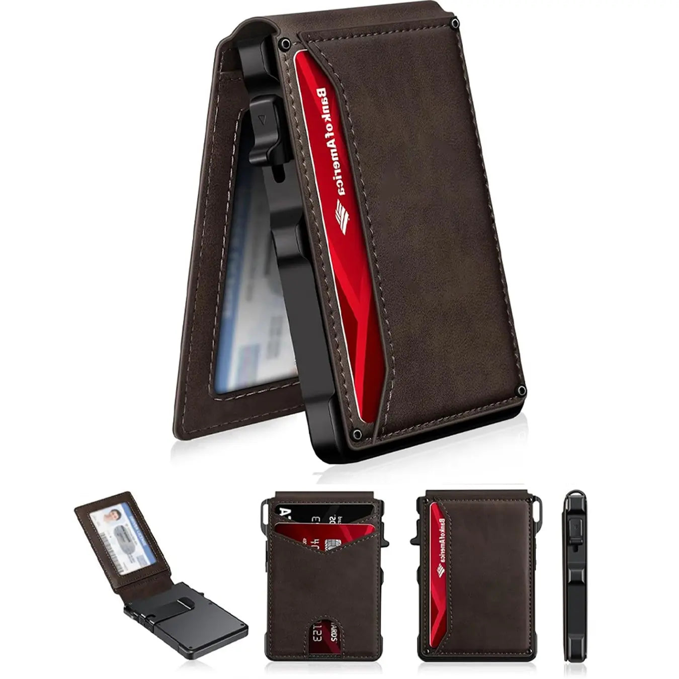 Slim Smart Wallet With Instant Pop-Up Cards