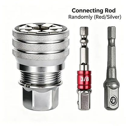 ONE SOCKET FITS MULTIPLE SIZES