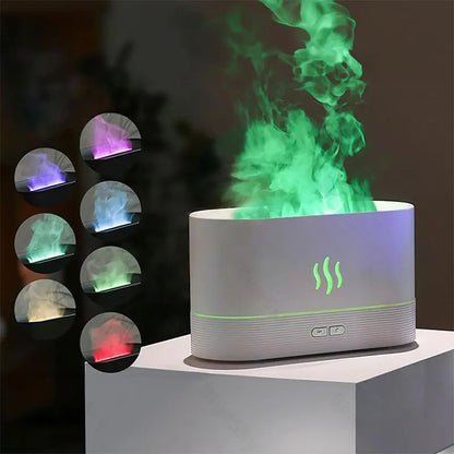 Breathe Relaxing Aroma With Realistic Flame Visuals.