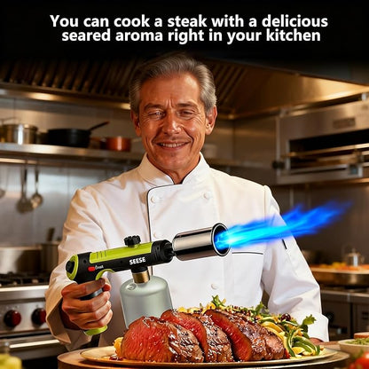 One-Touch Max Flame For Searing, BBQ & Fire Starting