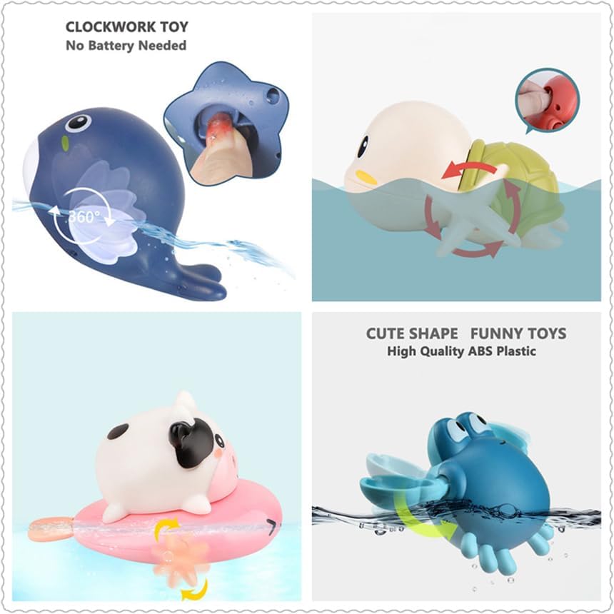 Learn Through Water Play using swimming animals for double the learning fun