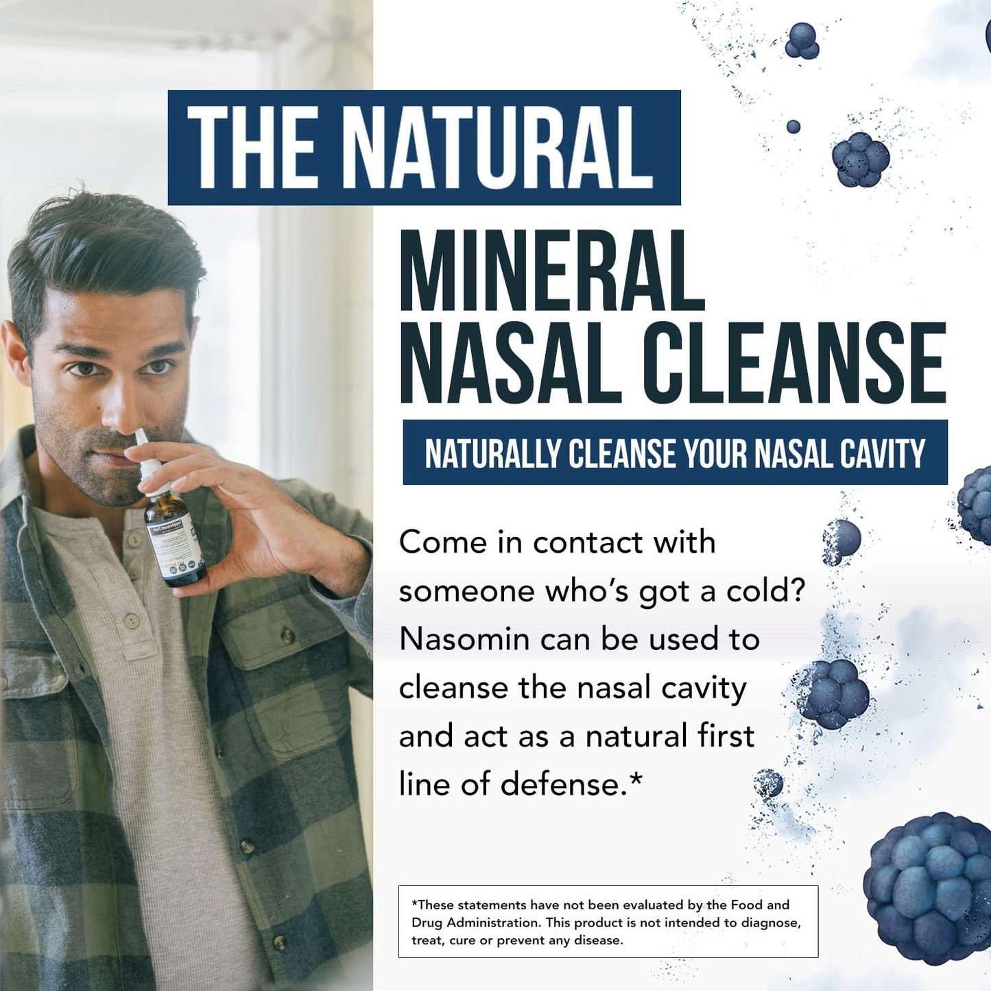Iodine & Fulvic Acid Nasal Spray – [30-Day Supply Set] – 360° Daily Defense Nasal Cleanse