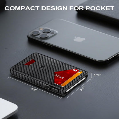 Slim Smart Wallet With Instant Pop-Up Cards