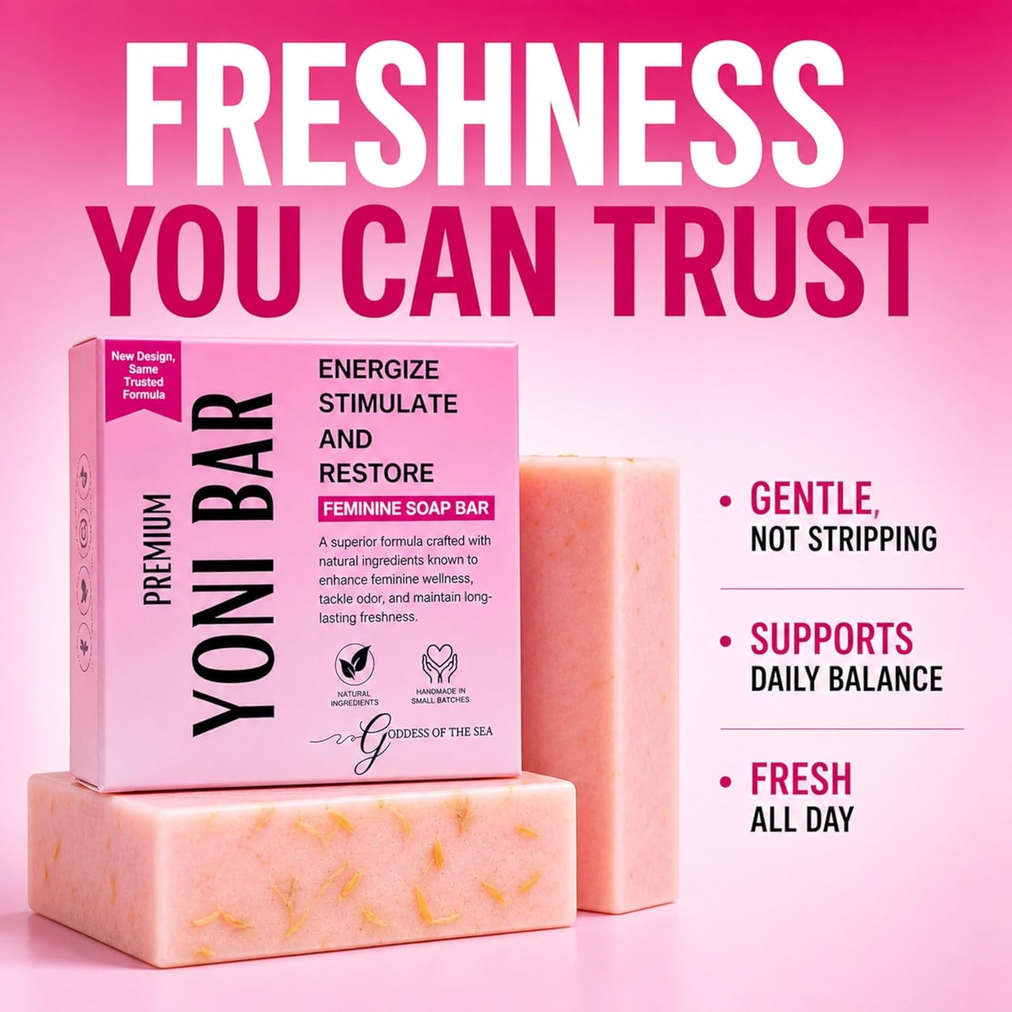 All-Natural Feminine Cleansing Bar for Daily pH Balance & Odor Control