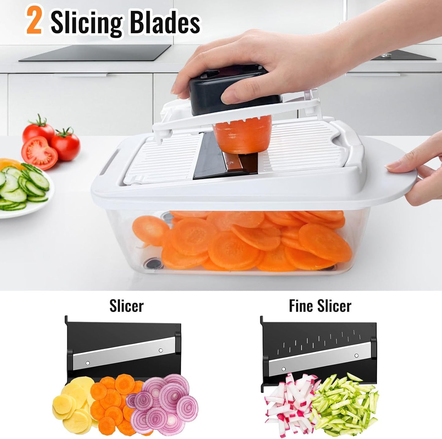 Prep in Seconds: 15-in-1 Multifunctional Vegetable Chopper