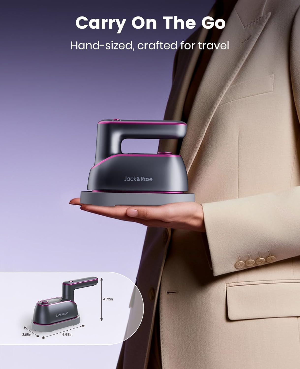 Perfect Wrinkle-Free Clothes in Seconds with 2-in-1 Power