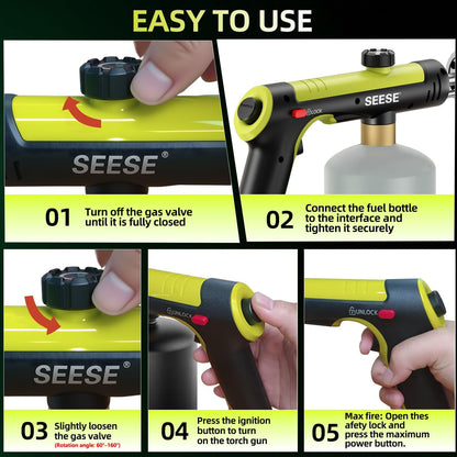 One-Touch Max Flame For Searing, BBQ & Fire Starting