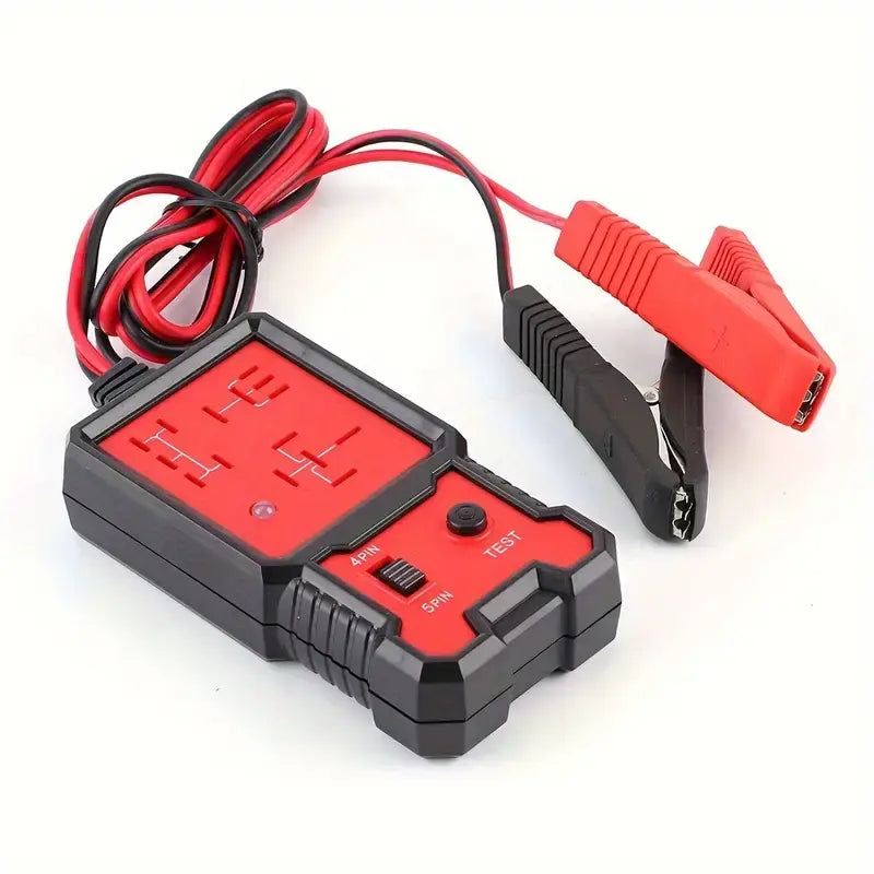 Universal 12V/24V Automotive Relay Tester - Fast 4 & 5 Pin Circuit Diagnostic Tool with LED Indicator for Cars, Trucks & RVs