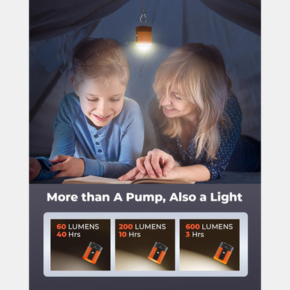Inflate Anything In Seconds for camping, travel, beach days, and outdoor adventures.