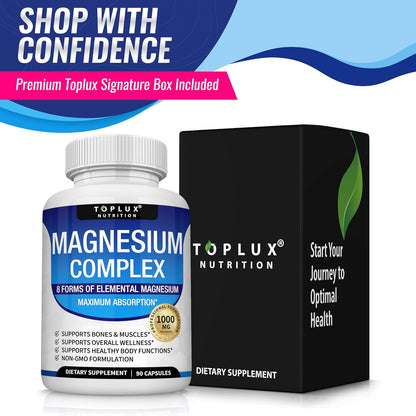 Ultimate 8-in-1 Magnesium Complex for Daily Vitality and Deep Relaxation