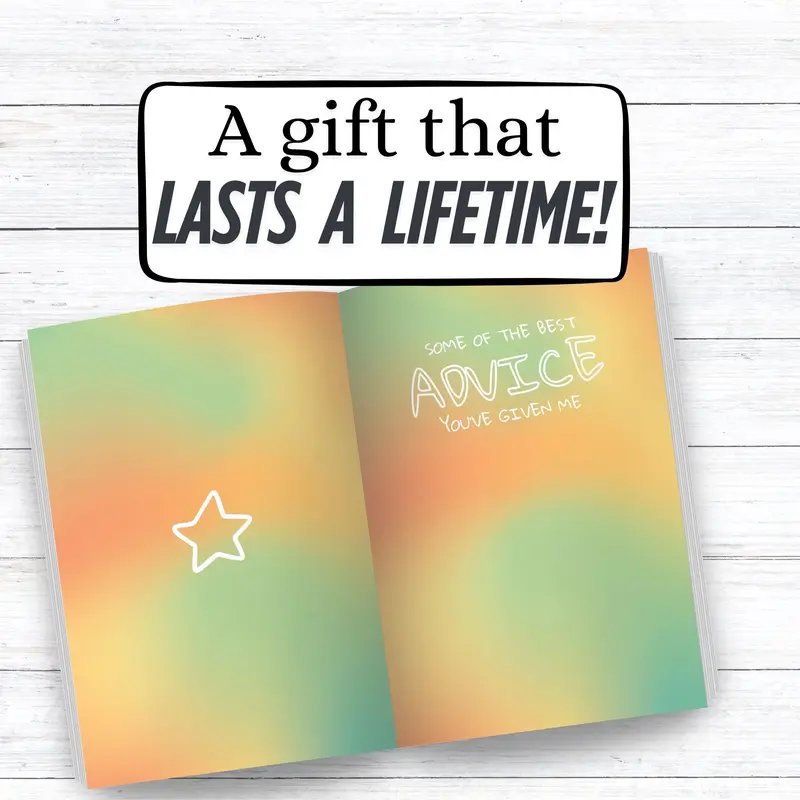 Full-Color Father's Day Gift Book: 20 Fill-in-the-Blank Love Journals for Dad