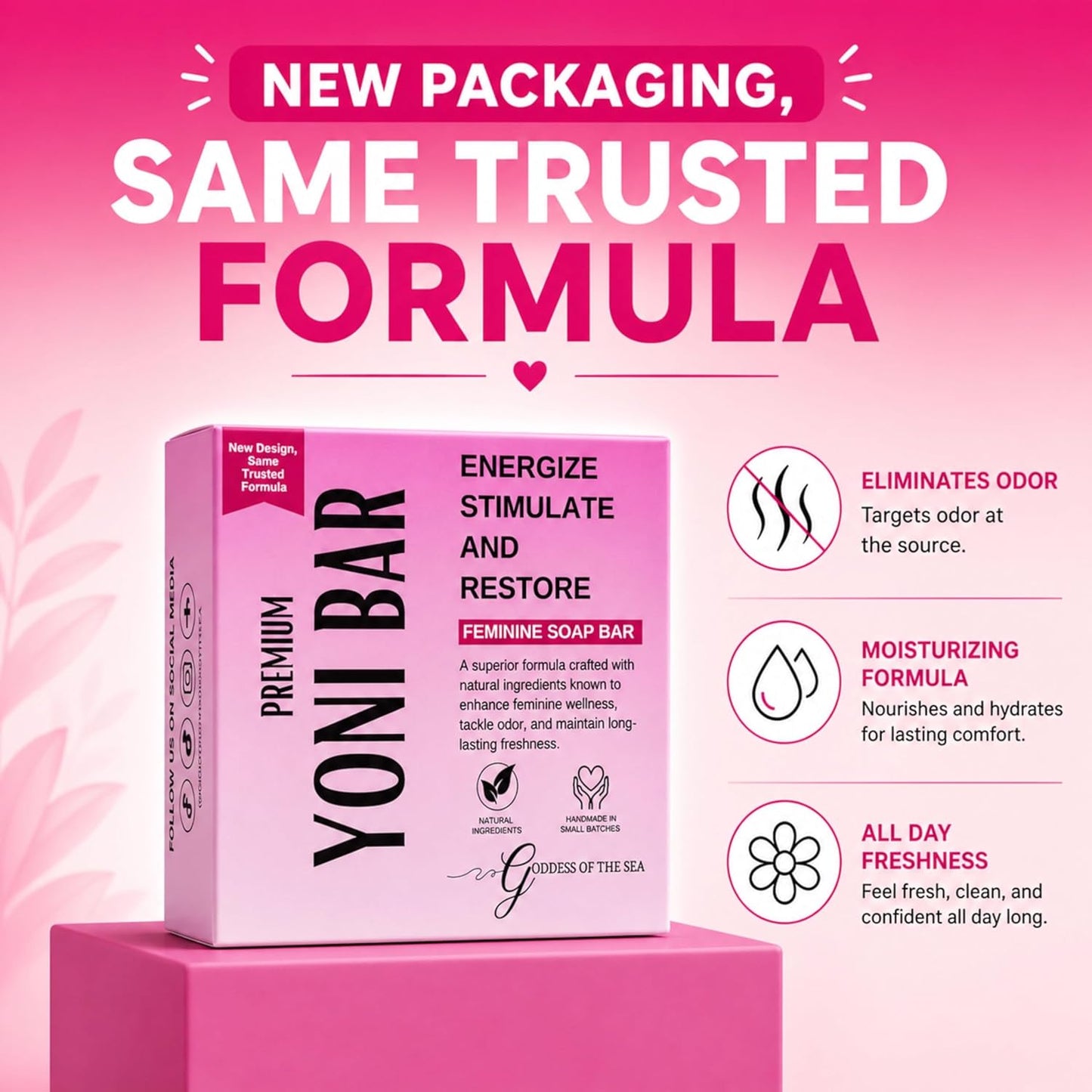 All-Natural Feminine Cleansing Bar for Daily pH Balance & Odor Control