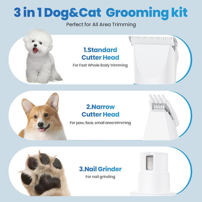 The Professional 2-in-1 Pet Hair Clipper & Nail Grinder Set