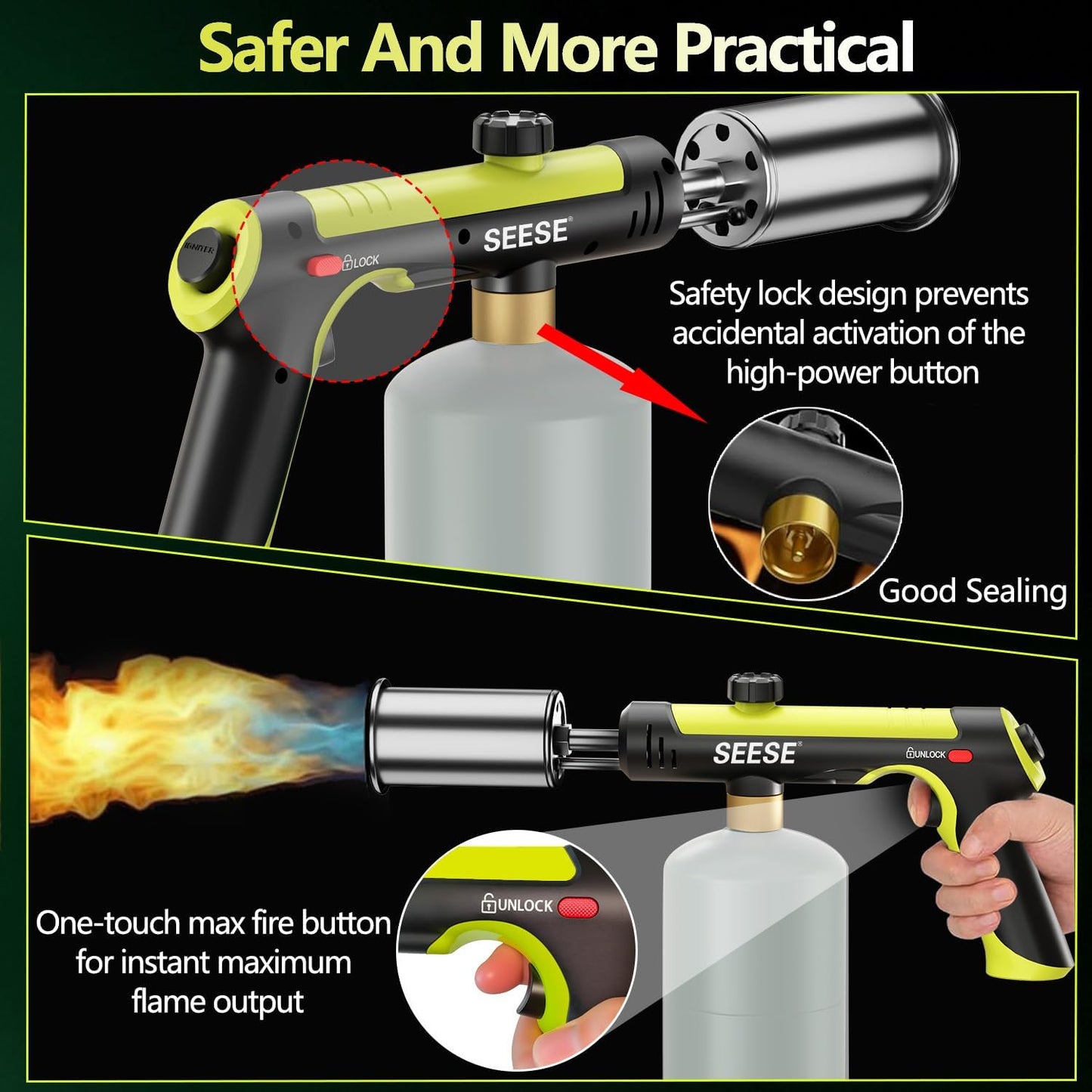 Powerful Propane Torch ,Kitchen Cooking Torch