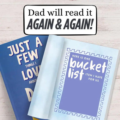 Full-Color Father's Day Gift Book: 20 Fill-in-the-Blank Love Journals for Dad