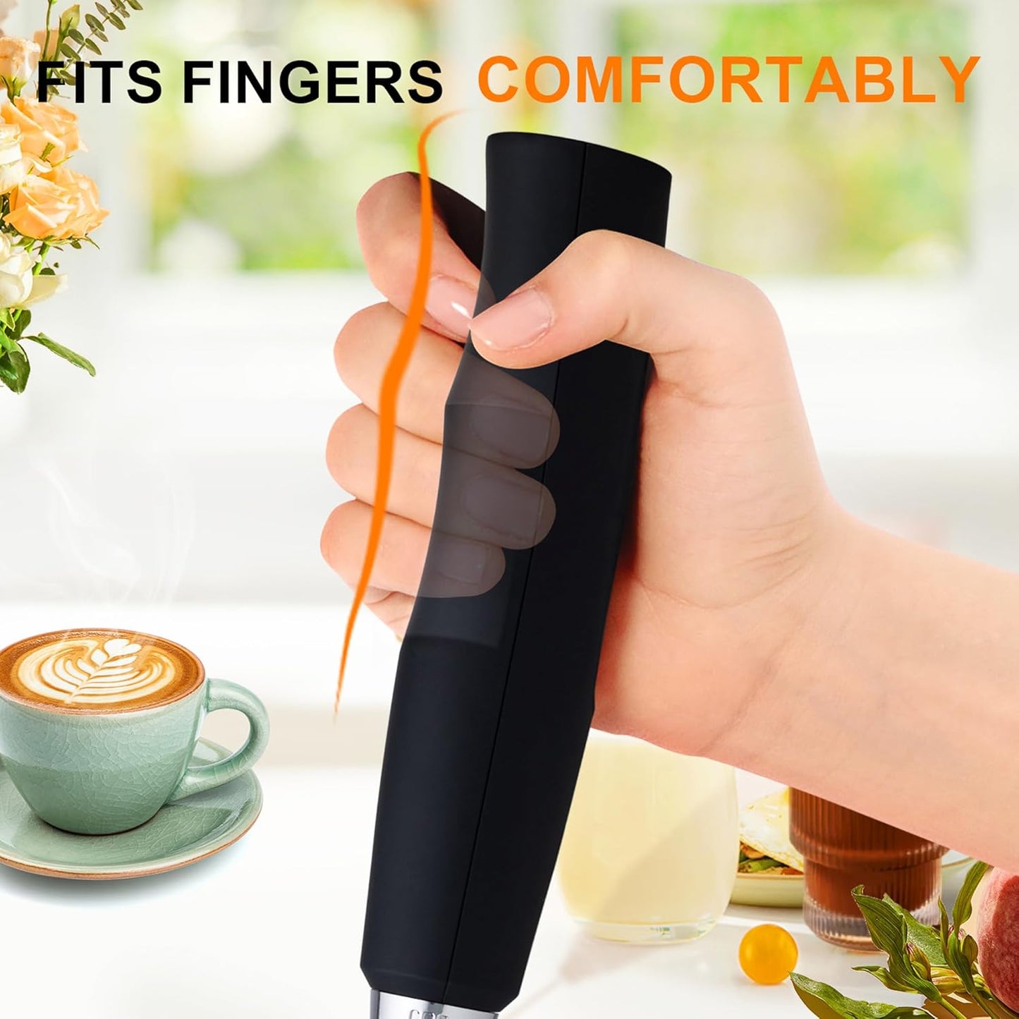 3-in-1 Handheld Milk Frother & Whisk — Perfect Creamy Foam in Seconds