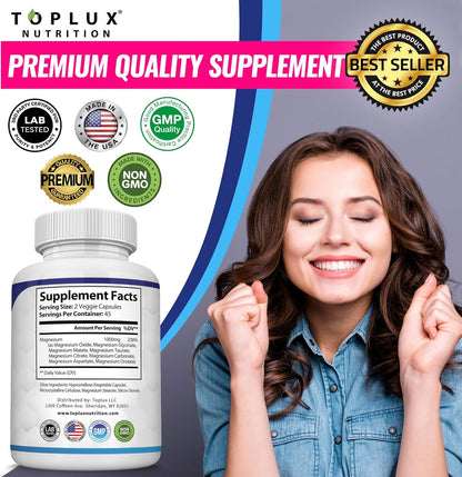 Ultimate 8-in-1 Magnesium Complex for Daily Vitality and Deep Relaxation