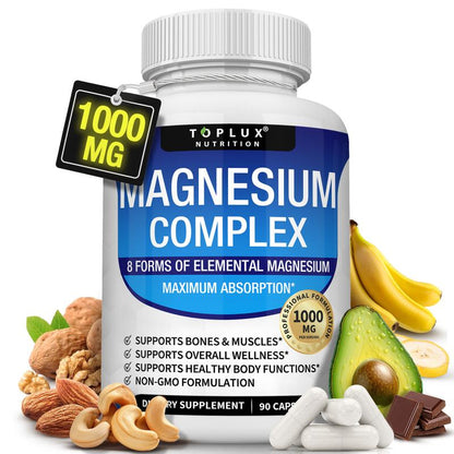 Ultimate 8-in-1 Magnesium Complex for Daily Vitality and Deep Relaxation