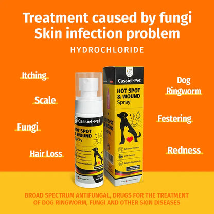 Stop the Scratching Instantly: Fast-Acting Relief for Hot Spots and Raw Wounds!——Pet-Safe Natural Spray