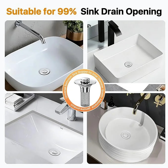 No More Clogged Drains: The Ultimate Universal Pop-Up Sink Filter