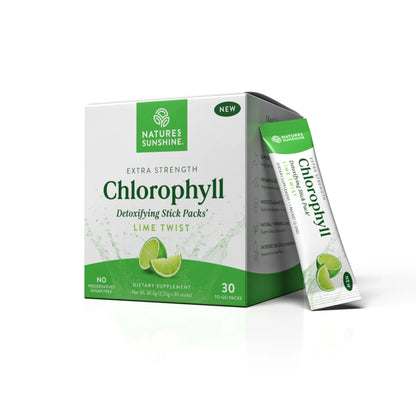 Extra Strength Chlorophyll Stick Packs for Daily Detox, Debloat & Freshness