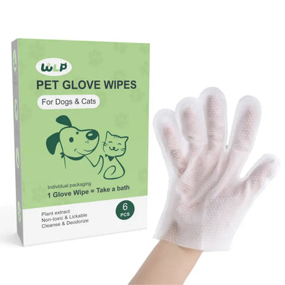 Pet Cleaning Glove Wipes – One Glove, Full Body Clean for Dogs & Cats