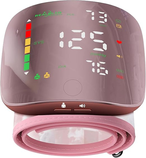 One-Touch Smart Wrist Blood Pressure Monitor with HD Backlight Display
