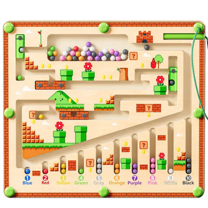 Screen-Free Magnetic Maze: Boost Counting, Colors & Fine Motor Skills Through Play