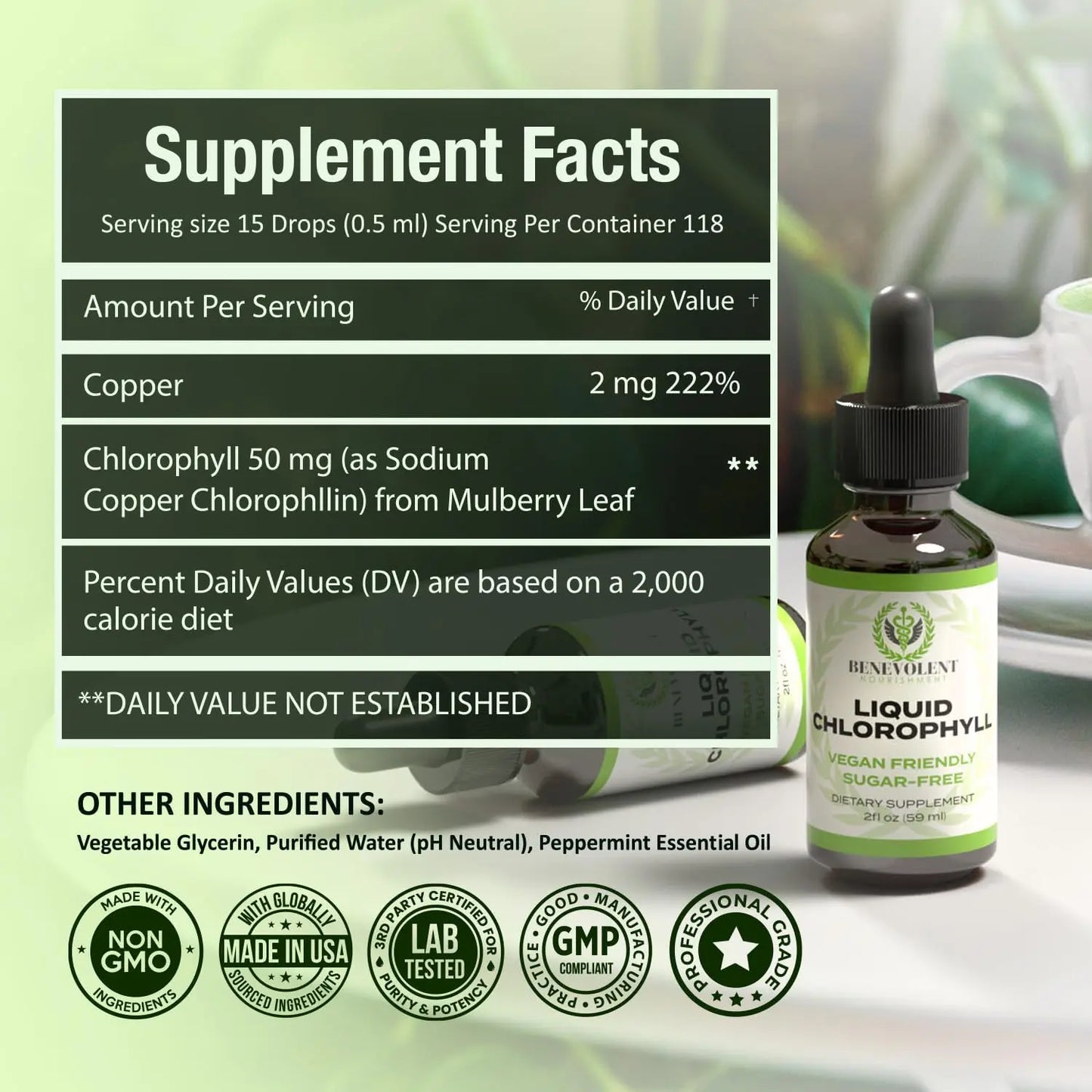 Feel Fresher From The Inside Out With Liquid Chlorophyll Drops