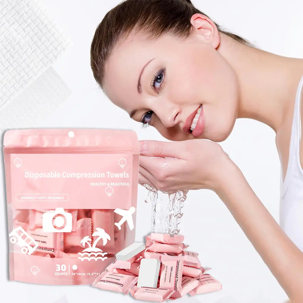 Compressed Towels — Instant XL Cleansing In Your Pocket! Just Add Water