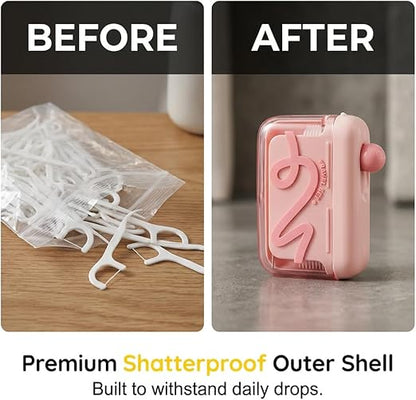 Automatic Pop-Up Floss Dispenser – Clean Teeth Anywhere