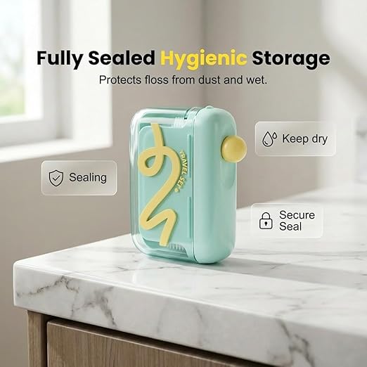 Automatic Pop-Up Floss Dispenser – Clean Teeth Anywhere