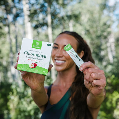 Extra Strength Chlorophyll Stick Packs for Daily Detox, Debloat & Freshness