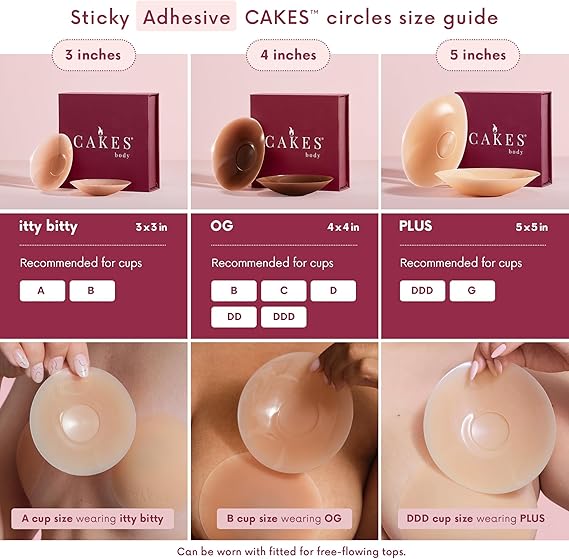 No Messy Glue, Just Body Heat Snug Fit - Silicone Bra Pads
