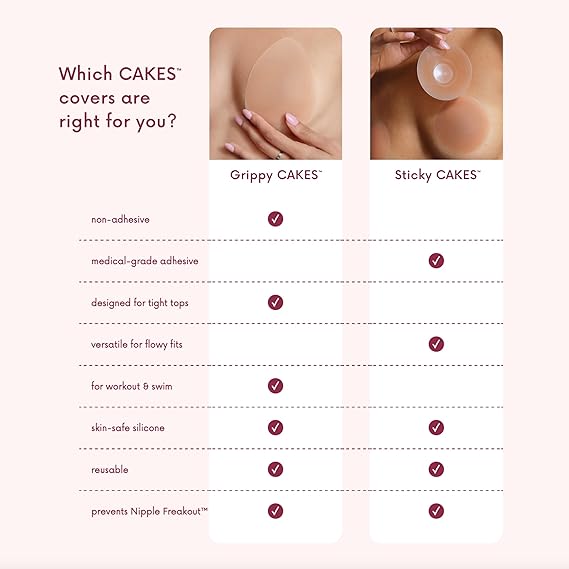 No Messy Glue, Just Body Heat Snug Fit - Silicone Bra Pads