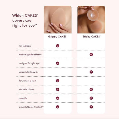 No Messy Glue, Just Body Heat Snug Fit - Silicone Bra Pads