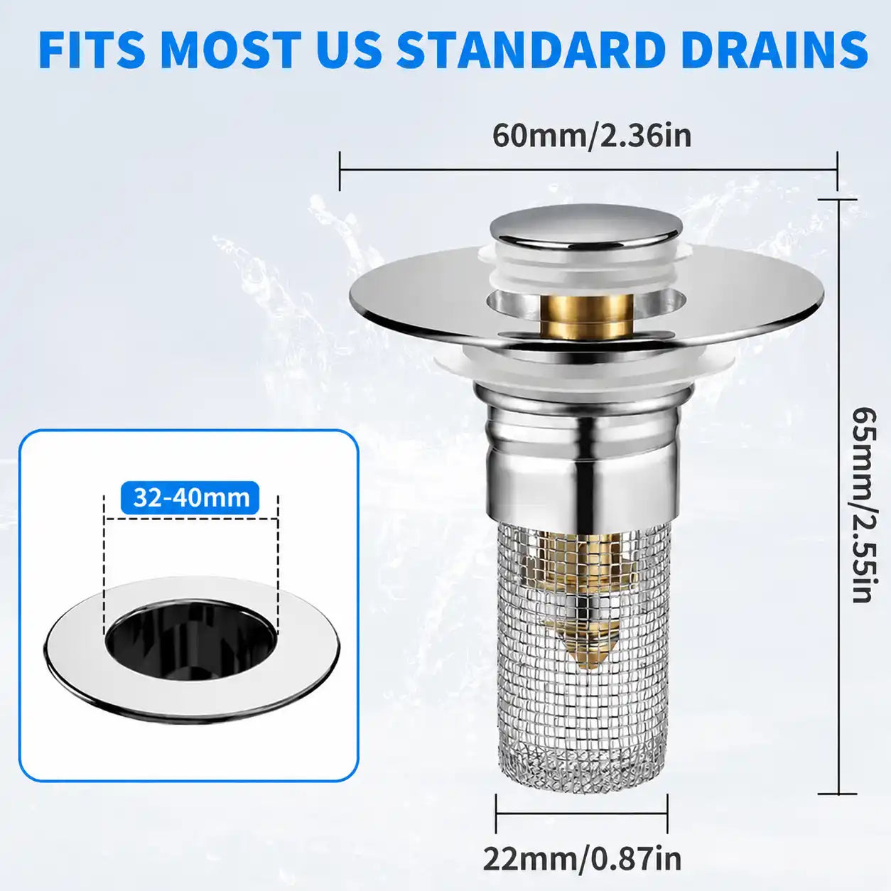 No More Clogged Drains: The Ultimate Universal Pop-Up Sink Filter